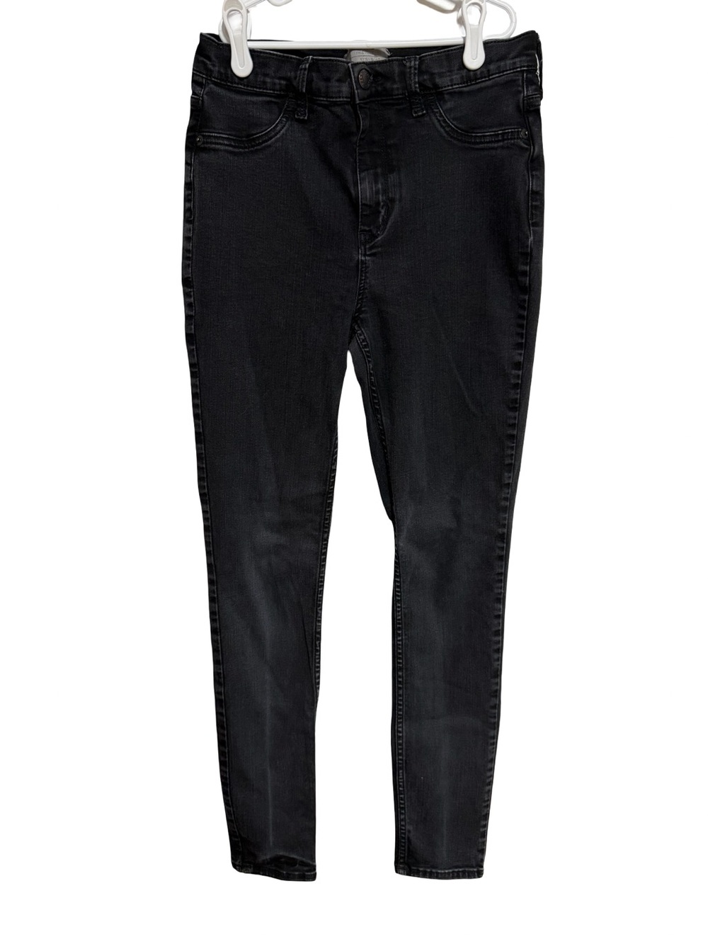 Free People Black Skinny High-Rise Jeans
